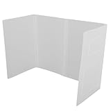 TOVINANNA Faltbare Schutzscheibe für Schreibtisch Transparenter Niesschutz mit Tasche Sichtschutzplatte für Schülerarbeitsplätze Einfach zu Montierende Hygienetrennwände für Klassenräume