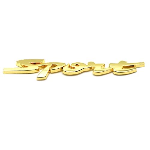 Image of 3D Metal Sport Logo Car Trunk Tailgate Emblem Badge Decal Sticker Red (Gold) Gold,Red