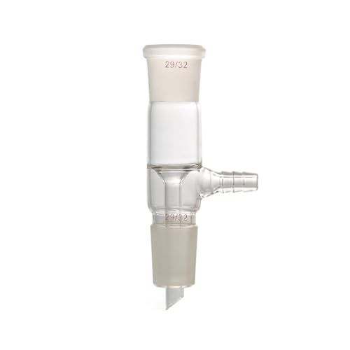 Deschem 29/32 Glass Straight Vacuum Take-off Adapter Lab Take off Gas Inlet Hose Tube