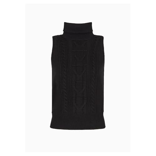 Image of Armani Exchange Women's Sleeveless Turtle-Neck Sweater