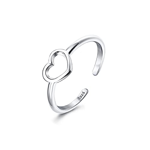 Image of Milacolato 925 Sterling Silver Toe Rings for Women 18K White Gold Plated Arrow Heart Infinity Vintage Celtic Knot Teardrop Daisy Flower Stylish Toe Rings Adjustable Toe Band Rings Summer Beach Foot Jewelry