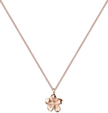 ELLI PREMIUM Ketting 'Frangipani Blüte' in Zilver | ABOUT YOU