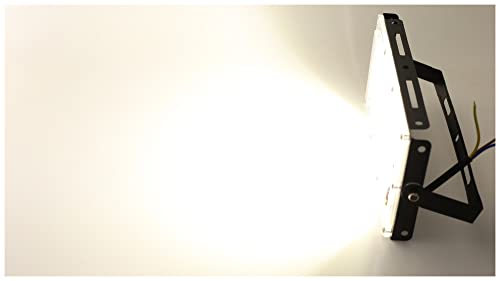 DIKAMAN Foco LED para Exteriores, DIRIGIÓ Floodlight 50W Impermeable IP65 Reflector LED Flood Light Spotlight Iluminación al Aire Libre Proyector de la Calle para Jardines(Cold White)