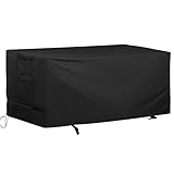 Starcrew Rectangular Outdoor Table Cover Weatherproof, 64 Inch Patio Table Cover for Outdoor Dining Table, Waterproof Patio Furniture Cover for Outside Bar Table