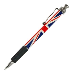 SAJAK Union Jack Flag Retractable Ballpoint Pens (Pack of 24): Patriotic Collectable Souvenir Gift for School Office Supplies & Party Decoration - Image 2