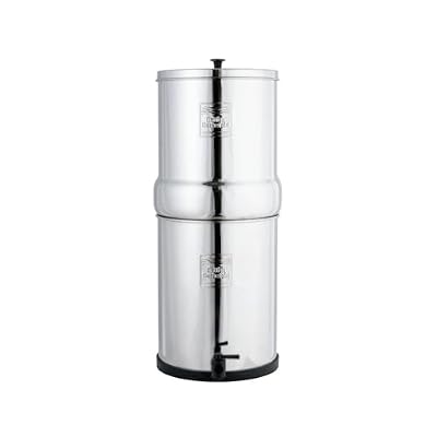 British Berkefeld Doulton British Berkefeld W9361132 2.25 Gallon Countertop Water Filter System Uses 2X Ultra Fluoride Ceramic Filters
