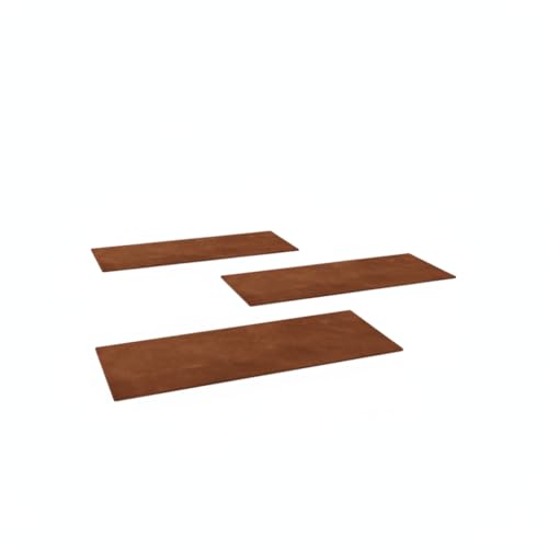 Pietra Pannello Calpestabile rettangolare Robusto in Metallo colore Corten 60x25 cm - Perfetto per Passaggi Pedonali e Arredo Giardino. Il prezzo si riferisce a 1 solo pezzo
