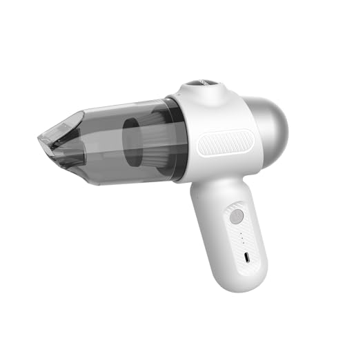 EBOSSOM Aspirador de Mano 4 en 1,Aspiradora sin Cable Coche de 12kPa,Mini Aspirador Potente,Aspiradora pequeña portátil de batería,Es Adecuado para Coche, Hogar, Oficina (Blanco, 12kPa) EBOSSOM Aspirador de Mano 4 en 1,Aspiradora sin Cable Coche de 12kPa,Mini Aspirador Potente,Aspiradora pequeña portátil de batería,Es Adecuado para Coche, Hogar, Oficina (Blanco, 12kPa)