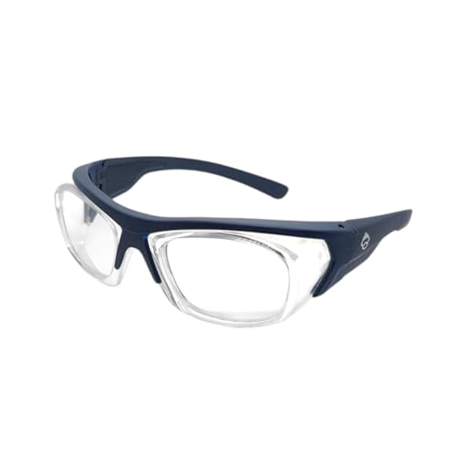 Image of THUNDERSTORM Safety Goggles Eye Protection Anti Pollution Eyewear For Multipurpose Use In Riding Motorcycle Cycling Scratch Resistant UV Protected Safety Glasses for Men & Women (Matte Blue Frame)