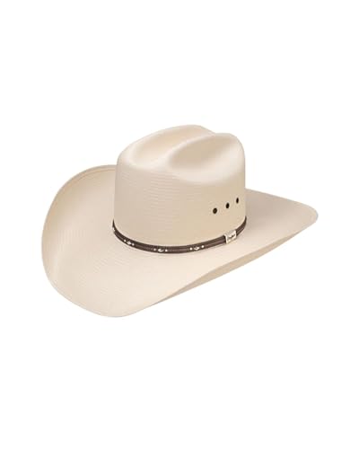RESISTOL Men's Kingman 10X Straw Cowboy Hat Natural 7 1/2