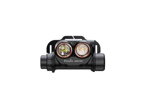 fenix HM75R SE Rechargeable Work/Industrial & Outdoor Headlamp | 1600 Lumen | 223m | 100 Hrs Max | Cool White Spot, Neutral White Flood and Red Beams | IP68