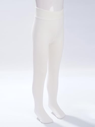 JEATHA Girls' Fleece Lined Tights Winter Warm Thick Seamless Cotton Footed Leggings Pants for Kids & Toddlers3