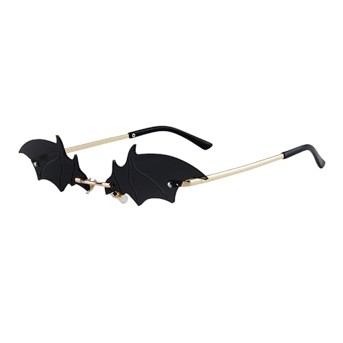 Image of Batman Irregular Shape Non-Polarized Sunglasses Shades Frameless Glasses Eyegear Smartwear Goggles Unique Fashionable Men Women Eyewear For Party Uv 400 Protection For Eyes - Parent