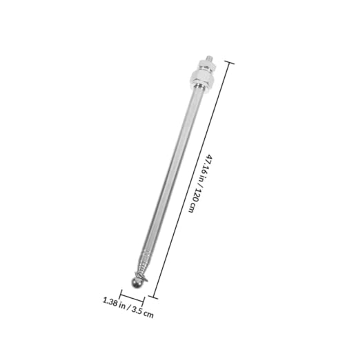 Porte-drapeau de guidon en alliage d'aluminium argenté durable