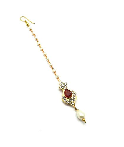 Radhesh Creation And Jewellery Gold Plated Maang Tikka for Women And Girls (B07YLSSHQR) Amazon Price History, Amazon Price Tracker