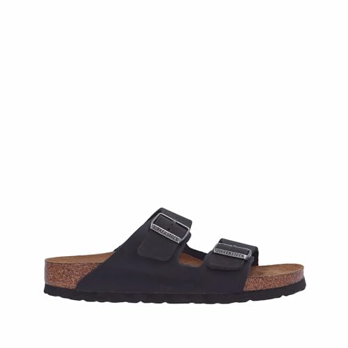 Birkenstock 752483 Arizona Sfb Black, Oiled Leather Hombre Black Eu 39 Birkenstock 752483 Arizona Sfb Black, Oiled Leather Hombre Black Eu 39