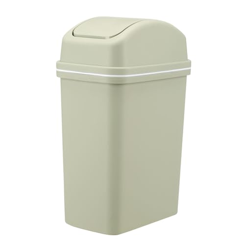 Fmzrbnih Pattumiera alta da cucina, della spazzatura con coperchio ribaltabile, 10 litri di alta qualità con coperchi a battente, cestino della spazzatura della cucina spessa, della spazzatura