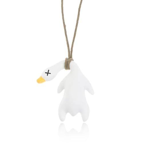 UEIOAVL Ornements pour rétroviseur intérieur, 1 pendentif de rétroviseur de voiture en forme de canard décoration pour rétroviseur intérieur de voiture accessoires de rétroviseur