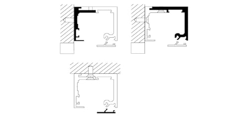CRL CRL490BSAEXT 490/495 Series Brushed Satin Anodized Top Track Kit