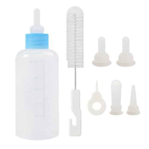 Botellas De Cachorros para Enfermería - Botella De Alimentación De 7pcs para Perros Pequeños - 60 Ml Reemplazador De Leche Reemplazador Alimentador De Leche para para Cachorros,