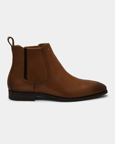 Image of Blackberrys Men's Tan 100%-Leather Solid Boots