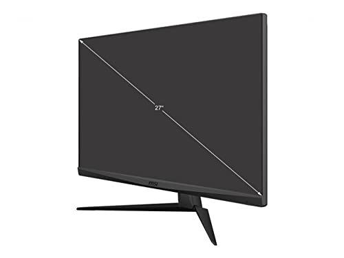 MSI Optix G273QF Esports Gaming IPS Monitor - 27 inch, 16:9 WQHD (2560x1440), Rapid IPS, 165Hz, 1ms GTG Response Time, G-SYNC Compatible, Less Blue Light, VESA Mounting, Display Port, HDMI, Black