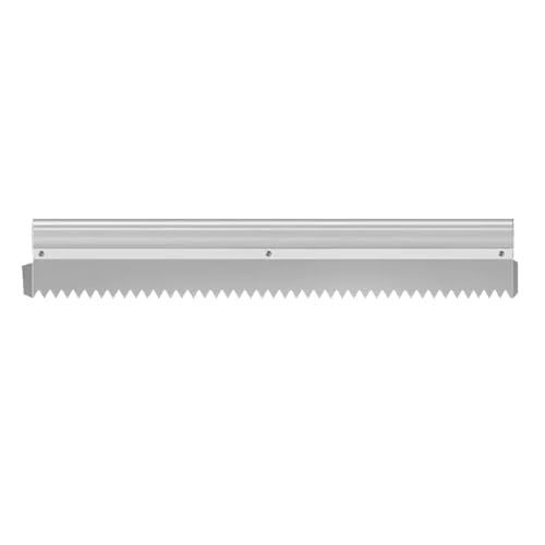Truelle crantée à mortier, Peigne, 90 cm, en Acier Inoxydable, Grande truelle carrée pour Une Application Rapide d'adhésif sur Sol.