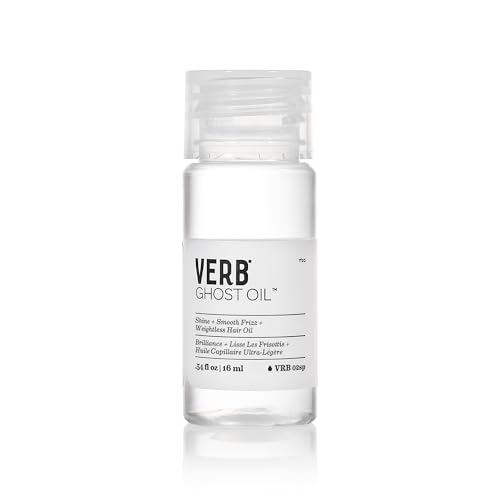 VERB Ghost Oil, 0.54 fl oz – Vegan Weightless Hair Oil- Nourishes and Promotes Shiny Hair – No...