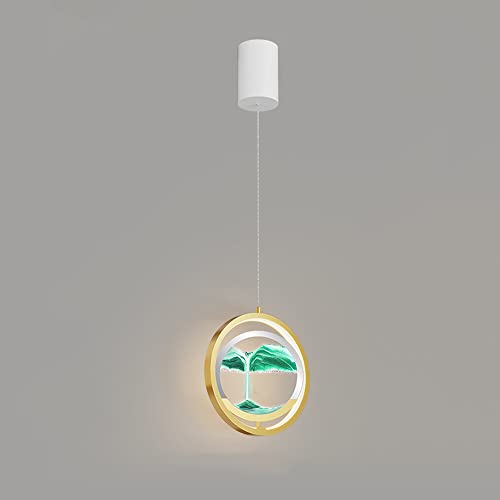 Chandelier de sablier dynamique architectural, suspension en fer blanc 13W LED