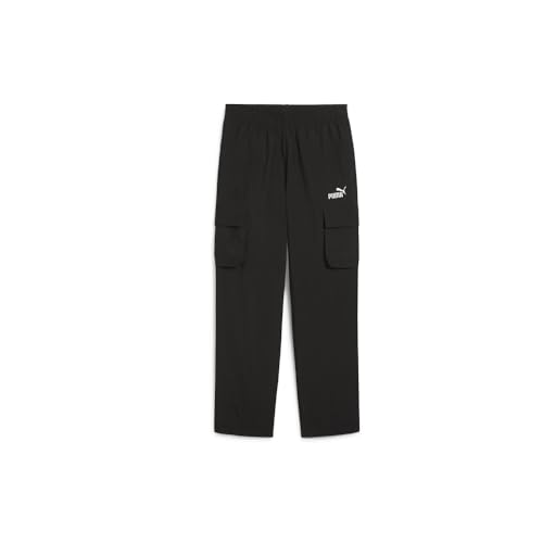 PUMA Kids Boys Essentials No. 1 Logo Woven Cargo Pants Casual - Black