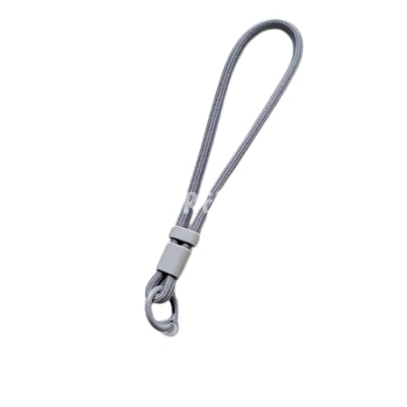 Phone Wrist Strap Lanyard with Anti-Drop Clip Attachment, Adjustable Silicone Hand Strap for Smartphones, Universal Phone Tether for iPhone & Android, Gray-image-39