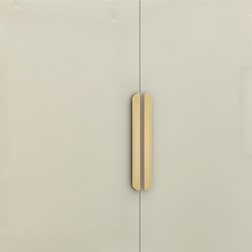 Image of VEZEL Aluminium Cabinet Handle /Wardrobe Handle - Modern Cabinet Pull for Wardrobe, Drawer & Cupboard, Cabinet Furniture (PVD Gold) - 288mm - Pack of 2-| 3 Years Warranty |