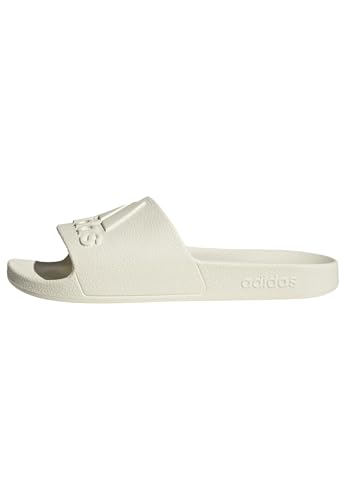 adidas adidas unisex-adult Adilette Aqua Off White/Off White/Off White 4