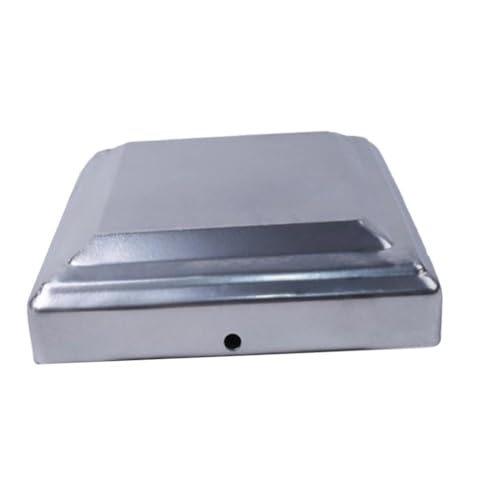 FACAIIO Lot de 20 couvre-poteaux de clôture en acier argenté 101 x 101 mm, résistants aux intempéries, pour protection contre la pluie et la pourriture, faciles à installer pour terrasse de jardin