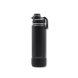 ケヴンハウン(Kevnhaun) スポーツボトル0.77L ブラック 水筒 食洗機対応 抗菌 真空断熱 保冷 持ち運びに便利なカラビナ付 シリコンカバー付 KDS9134