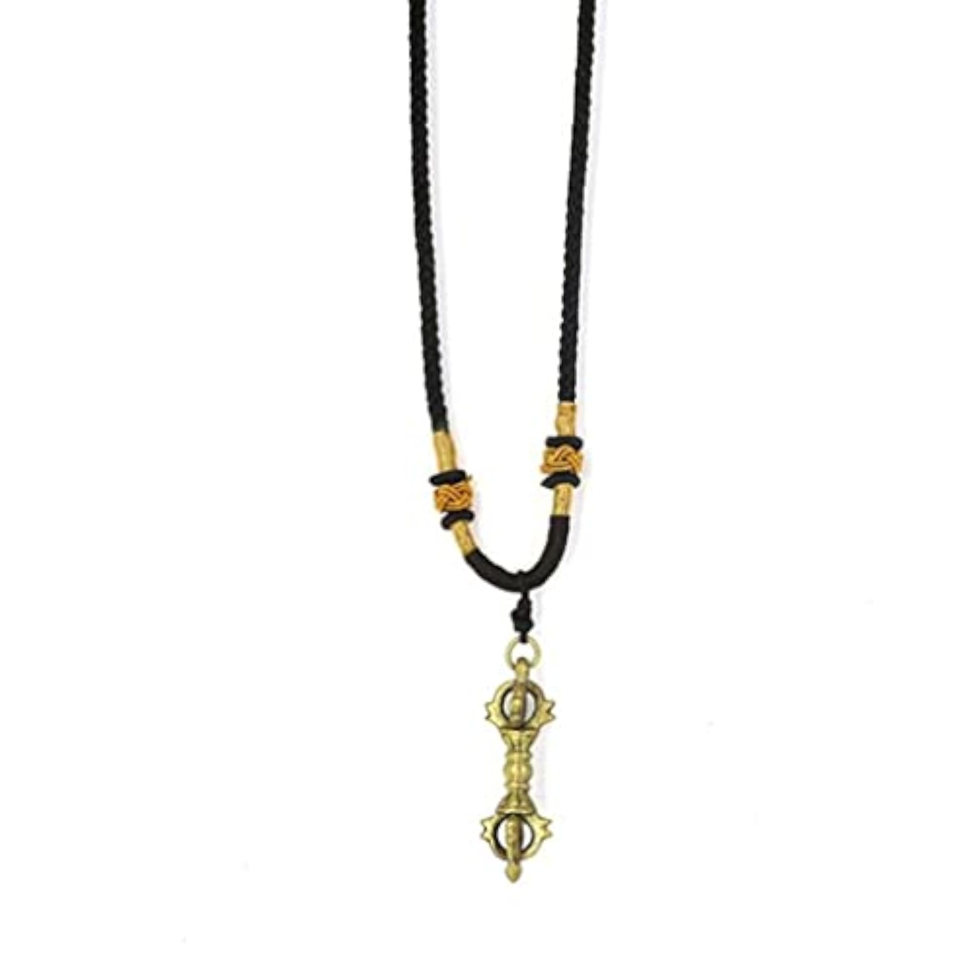 Tibet Buddhism Copper Vajra Pestle Pendant, Magic Amulet