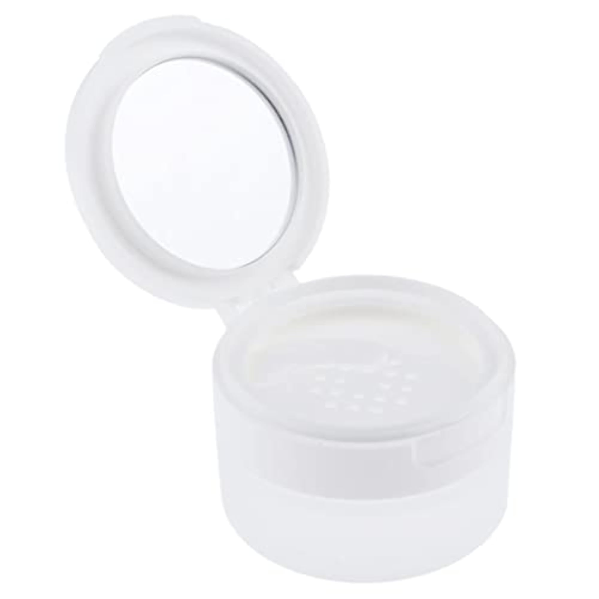 Travel Empty Makeup Loose Powder Container Pot Case with Mirror Sifter Lid 80g