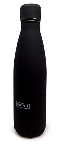 Termo Negro 500 Ml - Vin Bouquet En Oferta Nerthus Termo Doble Pared Para Frios Y Calientes Diseño Negro De Acero Inoxidable 500 Ml Libre De Bpa