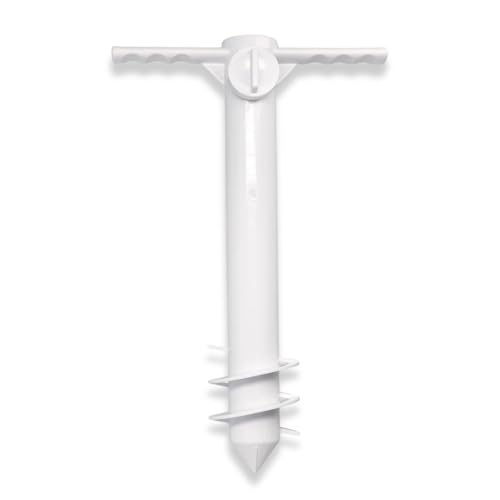 The Beach Bums of Cape Town Beach Umbrella Sand Screw – Heavy Duty Beach Umbrella Sand Anchor with Strong Grip Threads, Easy Screw-in Design for Windproof Stability from