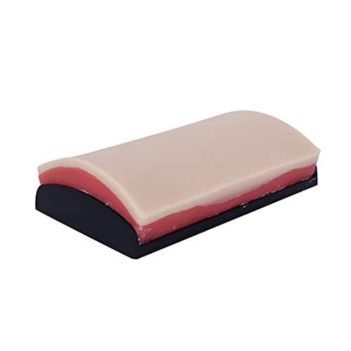 Almohadilla de sutura de 4.13x7.08" con base curvada y 3 capas de piel para estudiantes