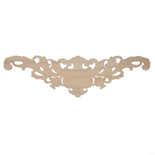 Moulage de fleurs en bois sculpté main pour une décoration chic 40x12cm - 3