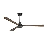 FORLIGHT - Ventilatore Shadow Ø 1320 mm in acciaio, plastica marrone, opale