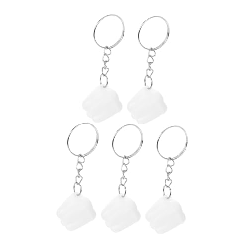 TENDYCOCO 5 Piezas accesorio de mochila colgante de diente llavero en forma de diente portadientes llavero billetera titular de los protector de lindo llavero Metal