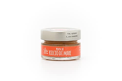 Slow Sardinia - Polpa di Riccio di Mare, Prodotto Tipico Sardo, Ideale per Spaghetti e Crostini, Ottima con Vermentino di Sardegna, Uova di Pesce, 2 Confezioni da 55 g