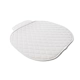 Sxikin Car Seat Cushion White, Faux Leather Waterproof and Comfortable Seat Protector, Front Bottom Car Seat Covers with Storage Bag, Suitable for Most Vehicles or Office and Home Seats - 1 Pieces