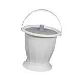 【Seau d'urinoir】 Pot de chambre crachoir seau urinoir toilettes pot de toilette d'urgence cruche de nuit portable pour enfants âgés. Ce crachoir réutilisable est fabriqué avec un matériau pp robuste, offrant une longue durée de service.