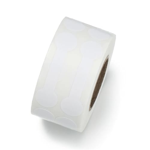 Etiquetas de precios de joyería para collar y pendiente, recambio de 10 rollos en blanco