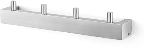 ZACK 40389 Linea Wall Mounted Towel Hook Rail for 4 Towels