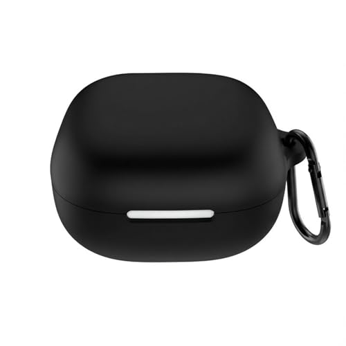 CABOBE �Ή� Anker Soundcore P31I/R60I �P�[�X �t��V���R���f�� �y�� �L�Y�h�~ �X���� �ϏՌ� �h�o �����h�~ �_�炩�� LED�� ���C�����X�[�d�Ή� �J���r�i�t��(�u���b�N)