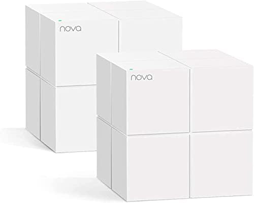 Tenda Nova MW3 Mesh WiFi System - Up to 2500 sq.ft. Whole Home Coverage, WiFi Router and Extender Replacement, AC1200 Mesh Router for Wireless Internet, Works with Alexa, Parental Controls, 2-pack